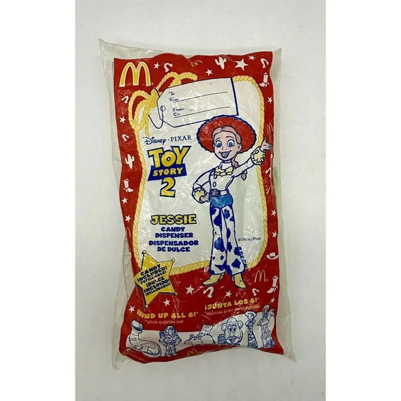 Disney Pixar Toy Story‎ 2 McDonald's Toy Jessie Candy Dispenser Vintage 1999 New - Picture 1 of 2